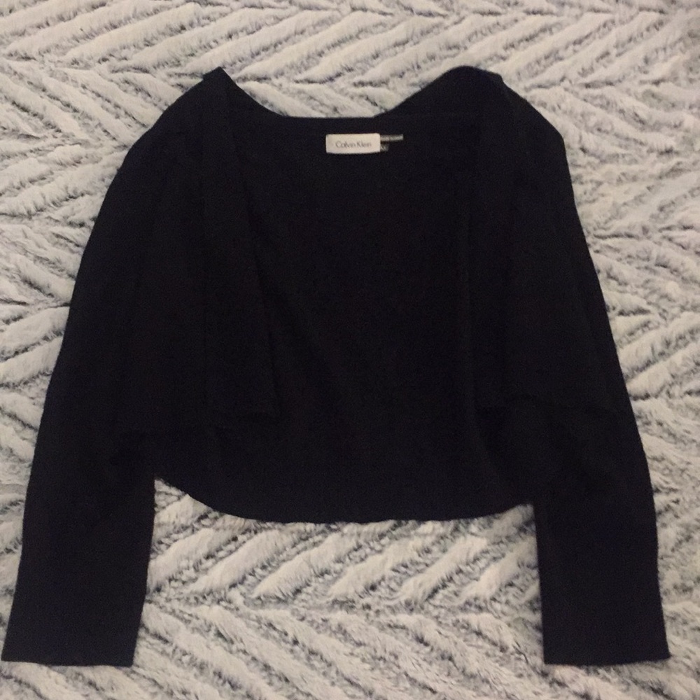 Calvin Klein mini crop cardigan